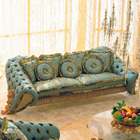 Ensemble de canapés modulaires sectionnels de luxe en tissu, style royal victorien et design français, pour villa, appartement et salon