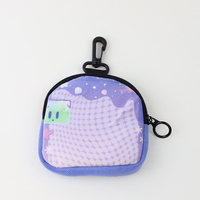 Nouveau dessin animé décontracté impression personnalisée Portable porte-clés pochette bracelet porte-monnaie portefeuilles pour filles Kawaii