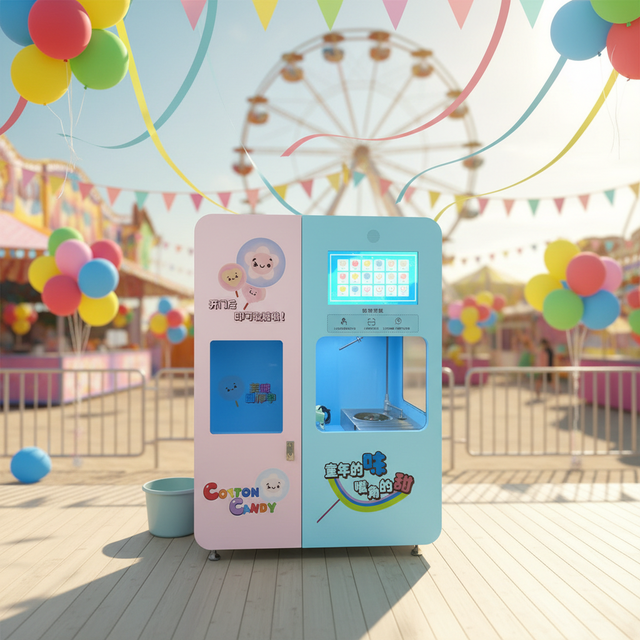 2025 Huaqin TGJV1.0 Claw & Cotton Candy Machine Carnival Ride Arcade Game Indoor Metal Multi-Payment Four Flavours 18 Languages