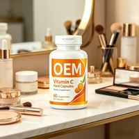 Capsules de vitamine C en comprimés dures, marque privée OEM, complément alimentaire quotidien pour le soutien général de la santé
