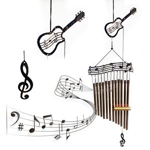 Carillon éolien classique en métal, décoration suspendue pour guitare, cadeaux artisanaux, harpe, carillons éoliens commémoratifs avec 12 tubes en aluminium inoxydable - Product Image 1