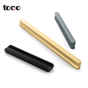 TOCO Hidden Kitchen Cabinet Handle Design Brushed Stainless Steel d <strong>Brass</strong> Wardrobe Handle Bedroom Furniture <strong>Drawer</strong> Handles <strong>Pulls</strong> - Product Image 6