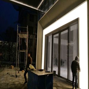 Trần giả gạch cove ánh sáng hiện đại Châu Âu giả PVC căng vải trần nhựa Board PVC Bảng điều chỉnh Trần gạch Đối với trang chủ - Product Image 6