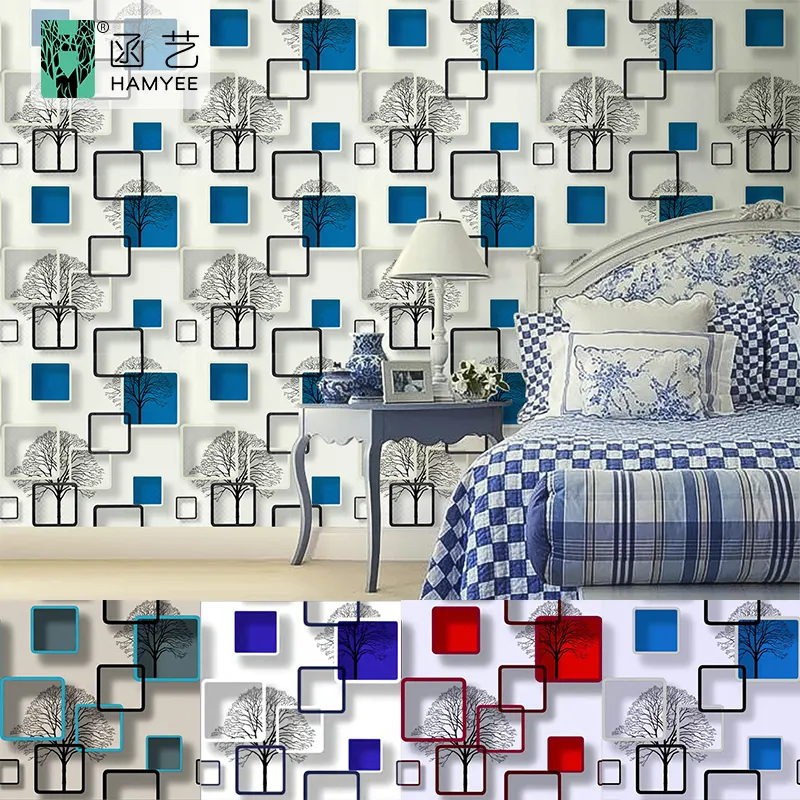 OEM /Manufactorer Wall Coating 3D Wall Papers Home Decor PVC Wallpaper Decoration/De Maison Wall Cladding