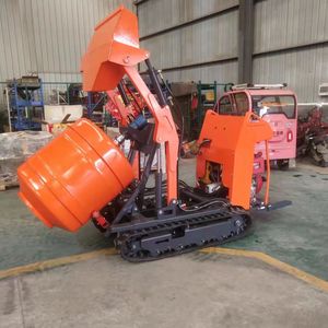 Bétonnière 400L sur chenilles avec chargeur frontal pour chantier - Product Image 3