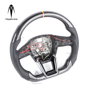 Volante de Fibra de Carbono para Audi <span class=keywords><strong>A6</strong></span> A7 A8 RS6 RS7 RS8 S6 S7 A3 A4 A5 S1 S3 S4 S5 RS3 RS4 RS5 Q3 Q5 Q7 C8 C7 C6 Q8 - Product Image 5