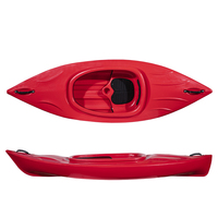Vente chaude bateaux à rames pour la pêche Kayak kayak en plastique pour une personne pour lacs et rivières kayaks pêche sportive