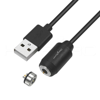Cable USB Magnético HYTEPRO M535 Recto de 2 Pines Pogo, Carga Rápida de 6A 5 a 24V para Dispositivos Industriales, Médicos, IoT y Portátiles