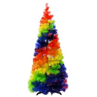 Новогодняя елка с радугой, 5 футов