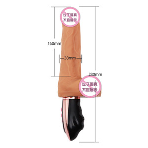 Vibromasseur télescopique automatique en silicone avec poignée de contrôle, pour femmes, dispositif de masturbation, produits sexuels pour adultes - Product Image 6
