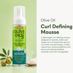 Private label VORS Olive Oil Curl Defining Mousse 207ml Hydrating strong Hold for Curly Hair womens - Product Image 3