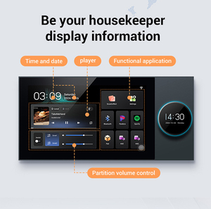 Tuya mới Q7 nhà thông minh Wifi âm nhạc khuếch đại Trung tâm âm nhạc 7 inch màn hình cảm ứng Bảng điều khiển Cổng kết nối 8 loa trần - Product Image 5