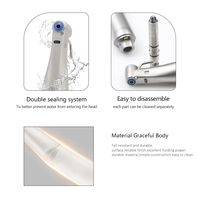 LED auto-génératrice 20:1 contre-angle-pièce à main sans câble d'alimentation pour implant dentaire et travail de précision