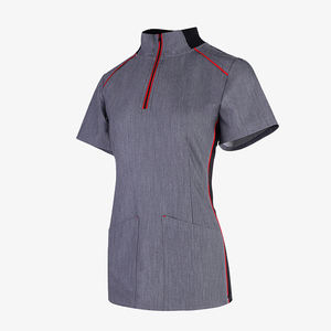 Uniformes Médicos Tejidos Ecológicos para Mujer, Tallas Grandes, FUXIN FUYI, TRST22SCT038F+TRST22SCP019F - Product Image 3