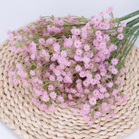 Bunga Baby Breath dekorasi dinding pesta rumah kualitas tinggi sentuhan asli bunga Gypsophila buatan tangan kerajinan Modern pernikahan murah