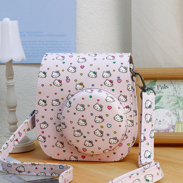 Protective Case for Fujifilm Instax Mini 12/11/9/8 Instant Film Camera PU Leather Bag With Adjustable Straps