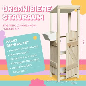 Houten Hobbypaardenstal Voor <span class=keywords><strong>2</strong></span> Paarden, Ontworpen Voor Handgrepen Met Een Diameter Tot 25Mm Voor Veilige Opslag - Product Image 3