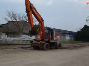 Excavadora de ruedas Hitachi Ex160wd usada fabricada en Japón Excavadora de ruedas Hitachi Ex100 Ex60 Ex160 a la venta - Product Image 3