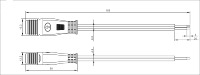Wasserdichtes IP67-zertifiziertes 2P 3P Stecker-Buchse Gerades Kupferkabel PVC-Gehäuse Stromversorgung LED Elektrische Ausrüstung Display Omei 230V 5A/3A