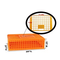Nouvelle boîte de transport en plastique épaissi pour poulets vivants, grande taille, durable, cage stable, boîte de manutention pour la vente en gros