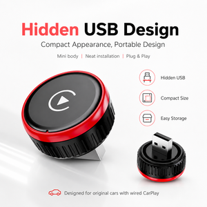 Adaptador Inalámbrico 2 <span class=keywords><strong>en</strong></span> 1 para CarPlay y Android Auto, Conexión USB Plug and Play, Adaptador USB-A a Tipo-C Gratuito - Product Image 2