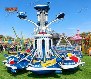 Manège Électrique de <span class=keywords><strong>Parc</strong></span> d'Attractions à Contrôle Manuel, 16 Places, Double Pont, en Forme d'Avion, à Vendre - Product Image 3