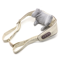 Masseur de cou et d'épaules Shiatsu 6D avec chaleur infrarouge, physiothérapie, télécommande sans fil, coussin de massage des tissus profonds détachable et nettoyable
