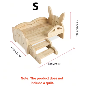 <span class=keywords><strong>Lit</strong></span> pour animaux de compagnie en <span class=keywords><strong>bois</strong></span> <span class=keywords><strong>Lit</strong></span> en <span class=keywords><strong>bois</strong></span> confortable avec escaliers Cabane pour petits animaux détachable Habitats pour lapin furet <span class=keywords><strong>Lit</strong></span> pour animaux de compagnie en <span class=keywords><strong>bois</strong></span> massif - Product Image 3