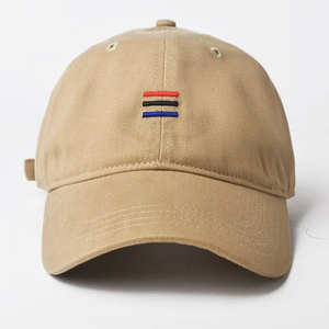 หมวกเบสบอลผ้าฝ้ายปักโลโก้แบบลำลองมี6แผงหมวกเบสบอลกีฬาสีสันสดใส - Product Image 4