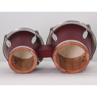 Professional Birch Wood Bongo Set Ergonomic Design Options Handcrafted Wooden Shells Tunable Sheepskin for Percussion XINSEN