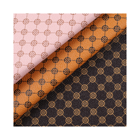 PVC rond trèfle porte-bonheur impression cuir produit tissu pour valise souple sac à main cadeau boîte à bijoux