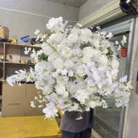 Bouquet de roses artificielles en soie de haute qualité, aspect naturel et toucher réel, longue durée, moderne, pour centre de table de mariage