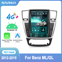 Navihua 12.1 pouces Android pour Mercedes Benz ML GL 2012-2015 GPS Navigation Multimédia Stéréo Radio Audio Voiture Lecteur DVD Auto