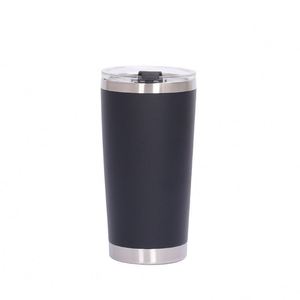 Yellow <b>Cup</b> Mug 20Oz Stainless Steel Insulated Double Wall Vacuum Powder Coated Matte Sweat Free <b>Reusable</b> ASM25 - Product Image 1