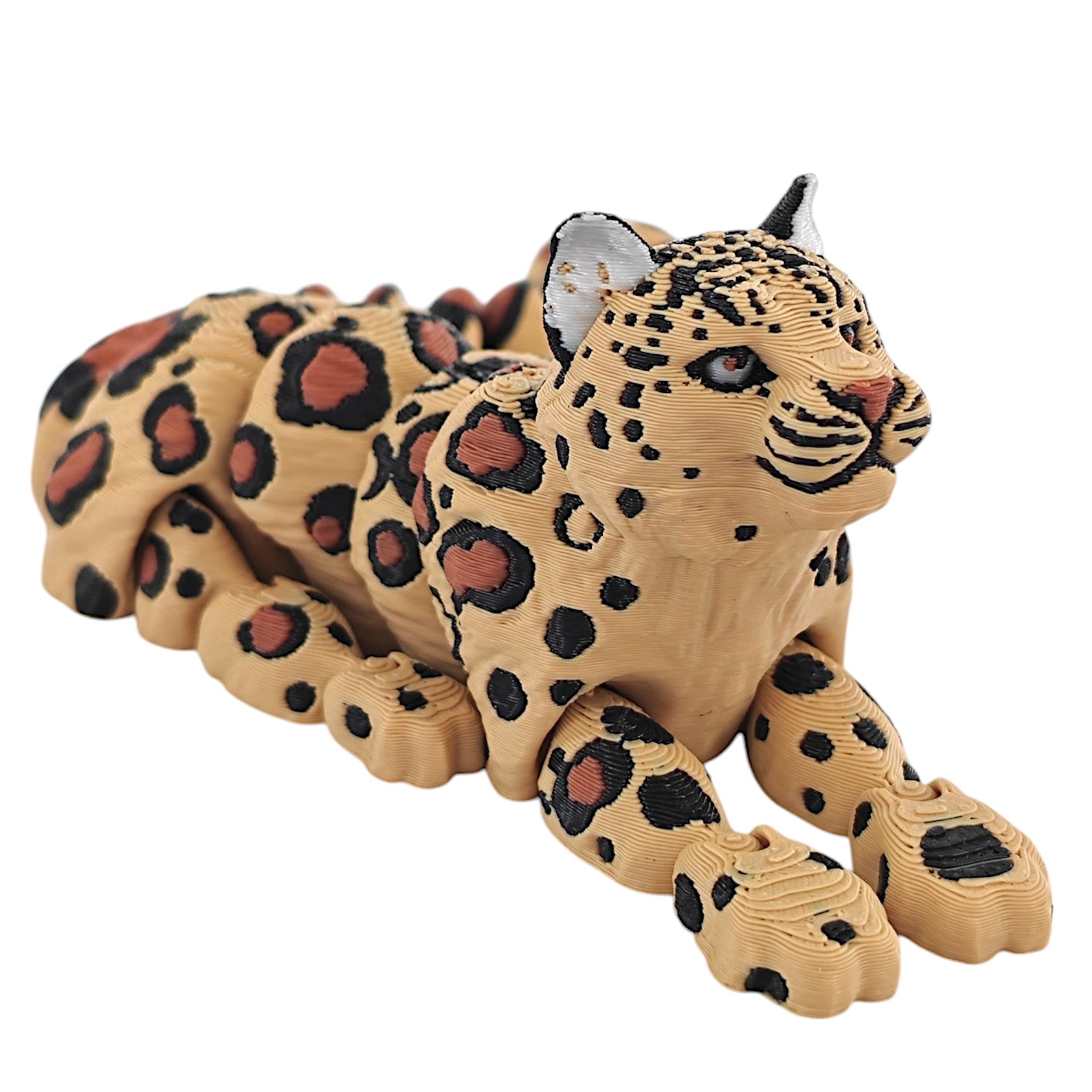 Shop Our Hot Selling 3D Printed Snow Leopard Model Toy Figure Statues