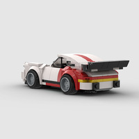 Compatible avec les briques de marque, voiture de course MOC, assemblage éducatif, bricolage, jouets de construction pour enfants, plastique ABS