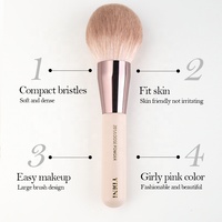 YDINI offre spéciale échantillon gratuit fournir des pinceaux de maquillage en cheveux synthétiques végétaliens ensemble de pinceaux de maquillage roses de haute qualité en Stock