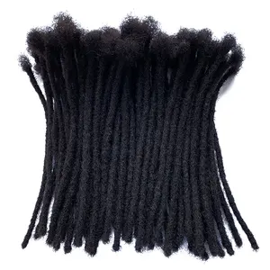 Toptan fiyat insan saçı Microlocks Sisterlocks Dreadlocks uzantıları tam el yapımı (genişlik 0.4cm) % 100% insan saçı