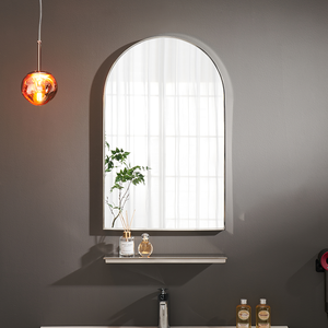 Fabrication d'usine en gros sans couture arqué un cadre intégré moulage 304 <span class=keywords><strong>miroir</strong></span> de cadre en acier inoxydable pour mur de salle de bain - Product Image 2