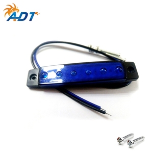 Feux de position latéraux de voiture ADT 12V 24V 5 couleurs (blanc, ambre, rouge, bleu, vert) avec 6 LED - Product Image 4