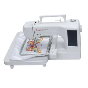 Máquina de bordado multifuncional para el hogar, máquina de coser doméstica, automática, pequeña, integrada, para ordenador, en venta