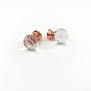 Sang Trọng Trang Chủ Phần Cứng Đơn Giản Phong Cách Châu Âu Glass Pha Lê Rose Gold Đồng Tủ Xử Lý Tủ Quần Áo Tay Nắm Cửa - Product Image 3