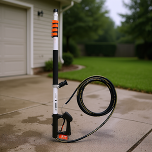 Brosse télescopique Vevor de 18 pieds en aluminium pour nettoyeur haute pression, outil de nettoyage pour façade de bâtiment - Product Image 2