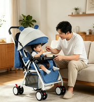 Poussette de sport légère et portable JXB Wholesale avec poignée réglable et plateau repas