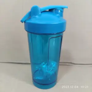 For Fitness Center Plastic Water Bottle With Mixer Shaking Ball Protein Plastic Shaking Shook Cup Shaker Bottles