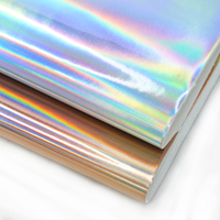 Haute qualité Laser holographique miroir Faux cuir bande rouleau souple étanche PU canapé accessoires maison Textile usine en gros