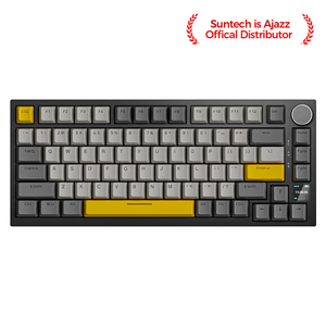 AJAZZ AK820 Pro 75 tastiera meccanica <span class=keywords><strong>3</strong></span> modalità senza fili <span class=keywords><strong>Bluetooth</strong></span> 2 4G RGB TFT manopola dello schermo pesce volante asse - Product Image 2