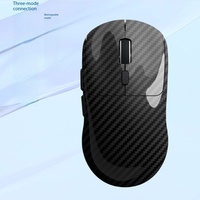 Souris optique ergonomique haut de gamme en fibre de carbone, trois modes, USB, filaire, sans fil 2.4G, en stock, accessoire universel pour PC portable