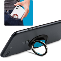 Soporte Magnético Universal de Lujo para Teléfono Móvil, Anillo Giratorio, Agarre Trasero Adhesivo, Compatible con Todos los Teléfonos Móviles