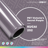 Film de protection de voiture en vinyle PVC de haute qualité, effet brillant cristal, violet Victoria's Secret, 1,52*17M, film changeant de couleur, très vendu